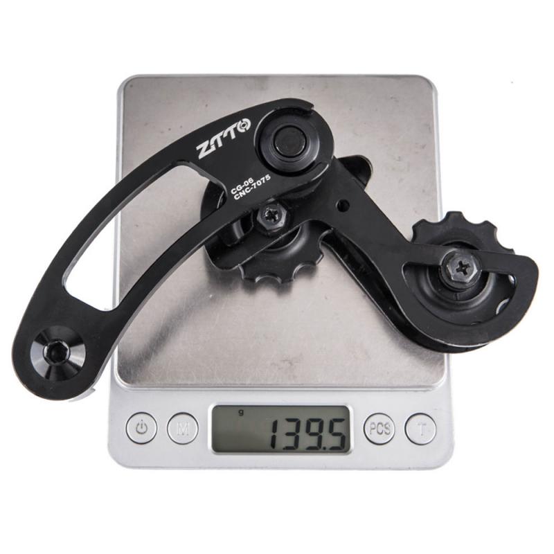 Adjustable Bike Pulley Aluminum MTB Bicycle Cycling Single Speed Derailleur Bicycle Chain Tensioner Hang Dropout Frame