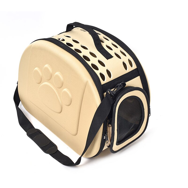 Psm Opvouwbare Hond Tas Ademend Ashion Lederen Draagbare Huisdier Draagtas Voor Honden Accessoires Carrier Voor Honden Puppy Chihuahua: YELLOW / L
