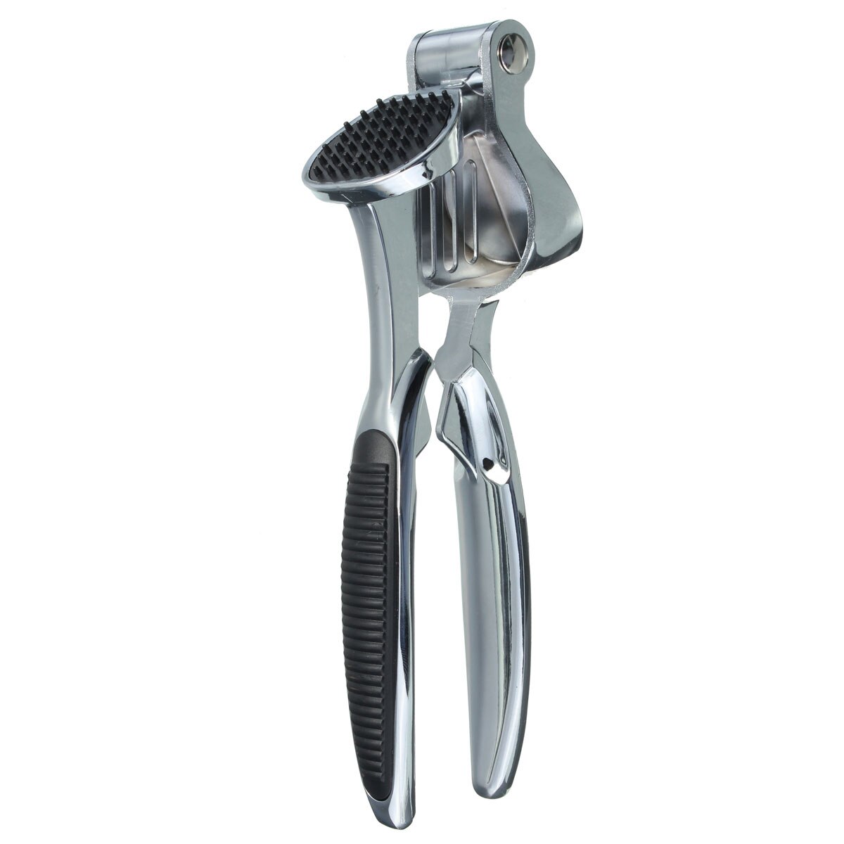 Rvs Heavy Knoflookpers Crusher Slicer Tool antislip Grip Zilver 18x6cm zelfreinigende fruit Groente Tool