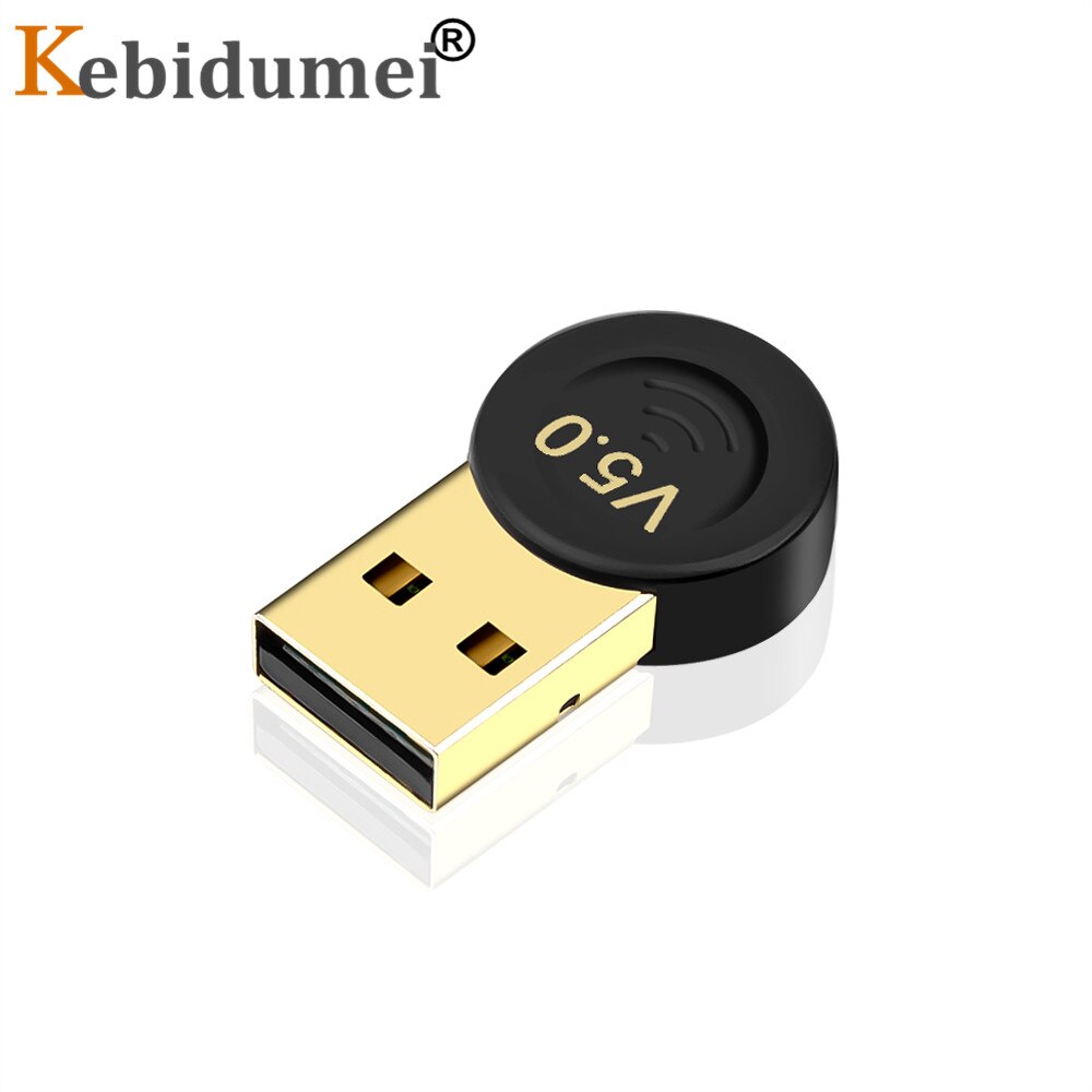 Kebidumei Usb Bluetooth Adapter Usb Dongle Voor Computer Pc Wireless Usb Bluetooth Zender 5.0 Muziek Ontvanger Adapter