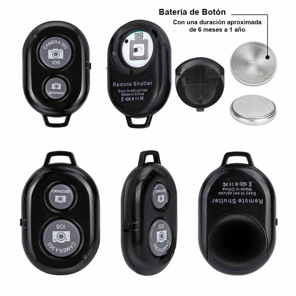 EUROXANTY®| Selfie controller | Bluetooth trigger | Bluetooth button | Camera Boton | Bluetooth camera | Bluetooth push button