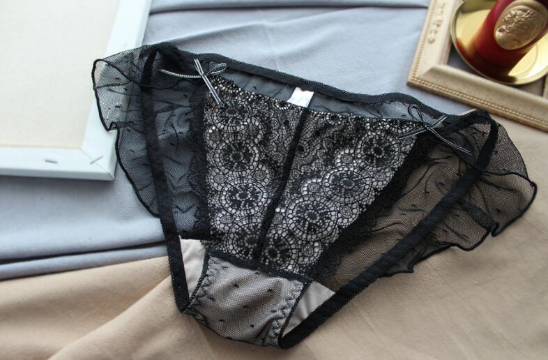 100% Echte Foto Plus Size Big Size 3L 4L 5L 6L Top Kant Mesh Slipje Ondergoed korte Thong WP616