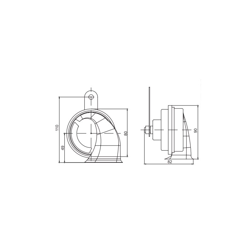 Bosch – escargots électriques universels, klaxon innovant et étanche, Super ton, 12V 24V, pour voiture Toyota, 2 pièces, 115db