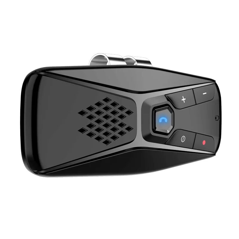 Draadloze carkit Handsfree bellen Speakerphone Automatische uitschakeling en automatisch verbinden Siri Voice Assistance met vizierclip