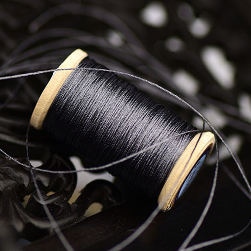 Rulle  of 0.3mm polyamid fiber linje håndvævet broderitråd kvaster linje 50m høj styrke 3 tråde tråd grå: 7