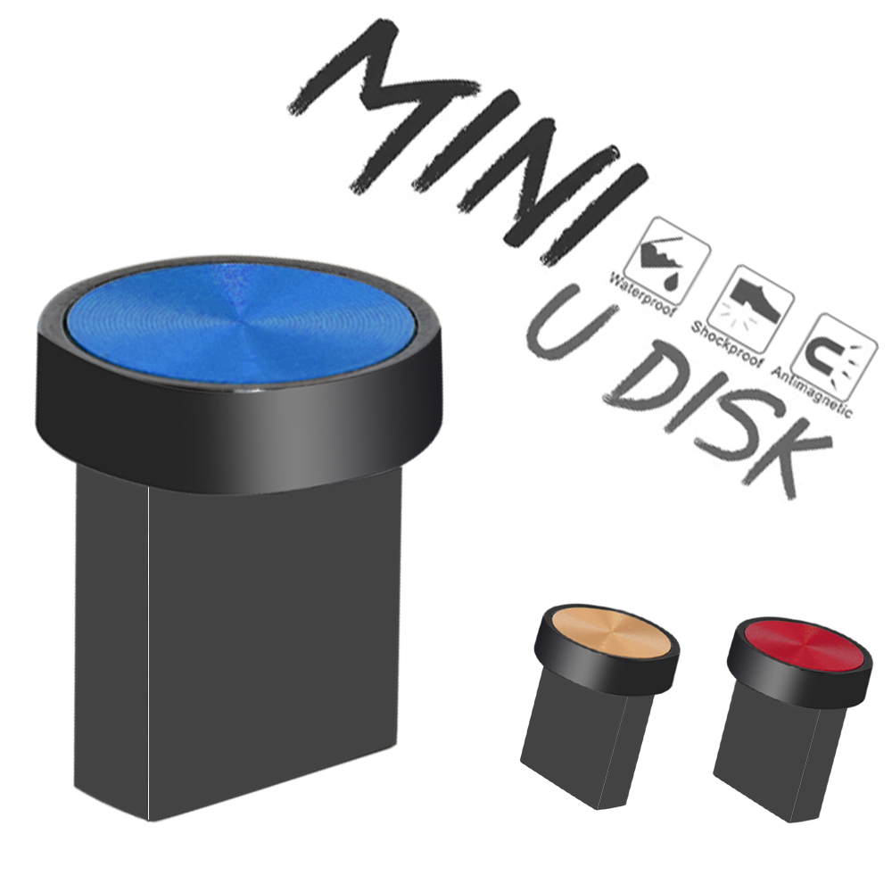 Mini Metalen Usb Pendrive 4Gb 8Gb 16Gb Memory Stick 32Gb Flash Usb Stick 64Gb Флешка usb 2.0 Flash Drives Minion Disk Gratis