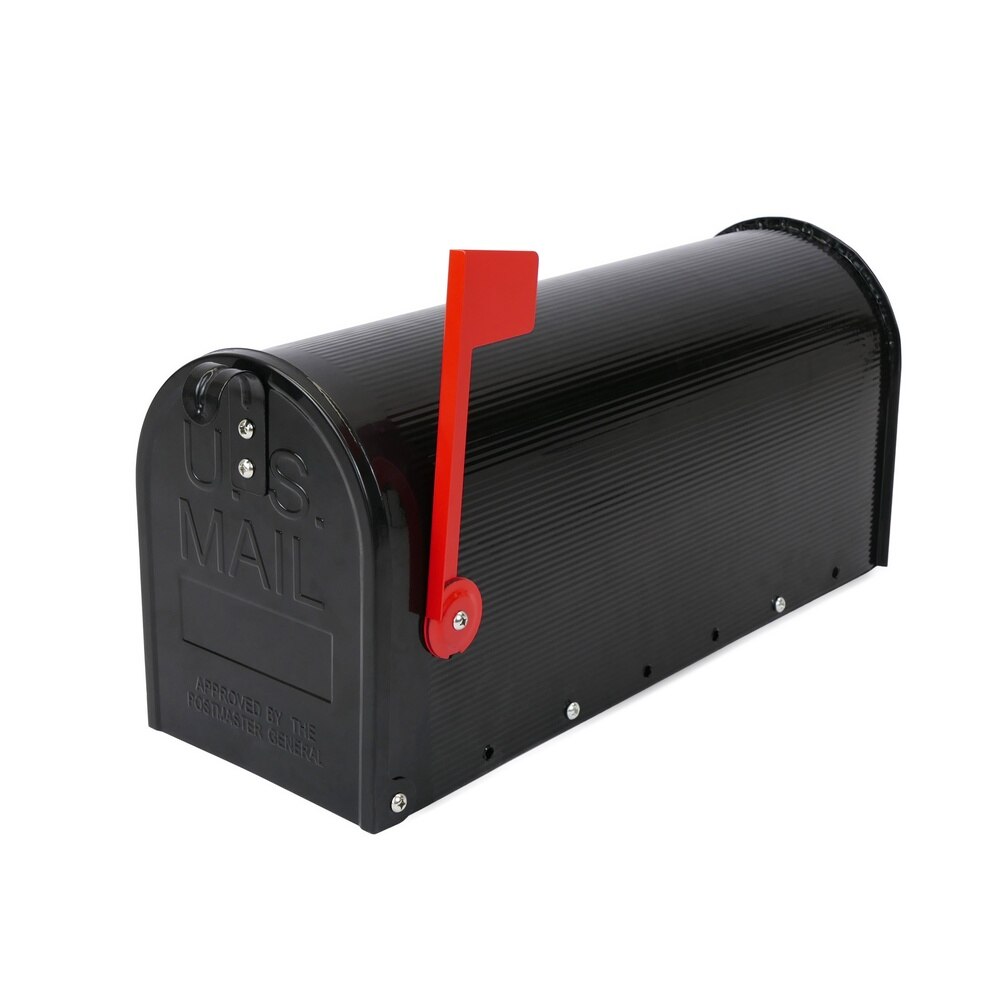 PrimeMatik-mailbox US Mail aluminum for American postal Mail Black