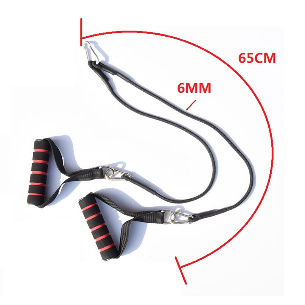 Solid remskive kabel maskine system tilbehør home gym gør-det-selv fitness kit - trækhåndtag bryst træningsstrop reb kroge