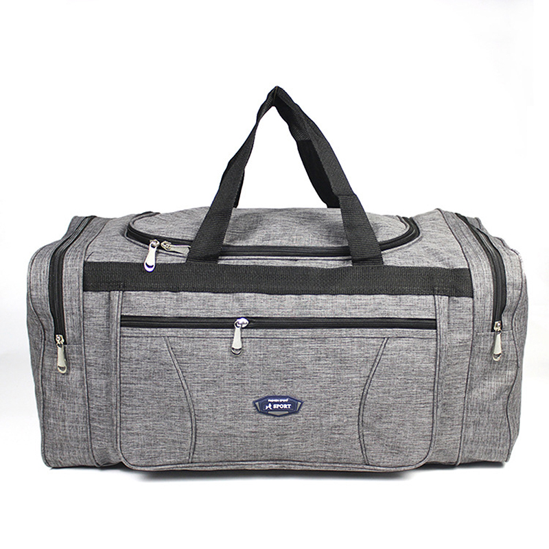 2022 Men Travel Bags Oxford Waterproof Hand Luggage Bag Big Travel Bags Business Large Capacity Bag: light gray XS