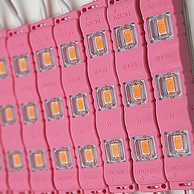 20Ps IP65 5730 3 Led Module Waterdicht Warm Wit, Zuiver Wit, Rood, Groen, Blauw, roze, Geel Spuitgieten Licht Voor Dc 12V