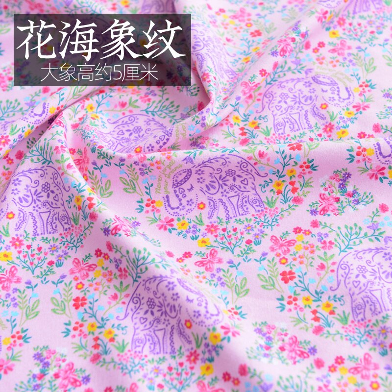 110Cm * 50Cm Baby Flanel Cartoon Bloem 100% Katoen Fluwelen Stof Katoen Herfst En Winter Handgemaakte Diy Doek kleding Stof: B