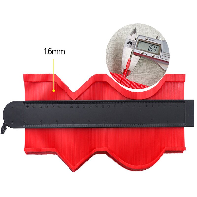 250mm 10 inch Widened Self-Locking Profile Profile Gauge Profile Gauge Standard Wood Marker Tile Laminate Universal Tool