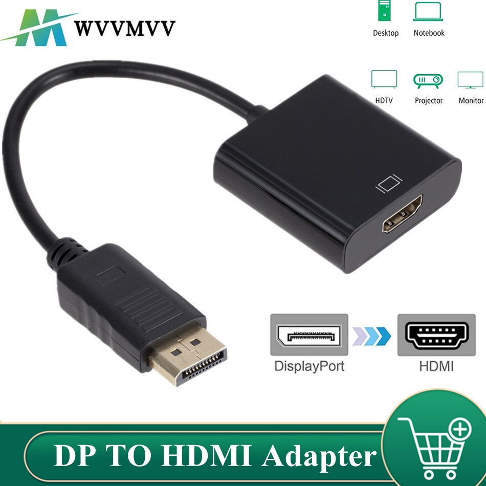 Dp Naar Hdmi-Compatibele Kabel Adapter Man-vrouw Voor Hp/Dell Laptop Pc Display Port Naar 1080P Hdmi-Com&#39; Kabel Adapter Converter
