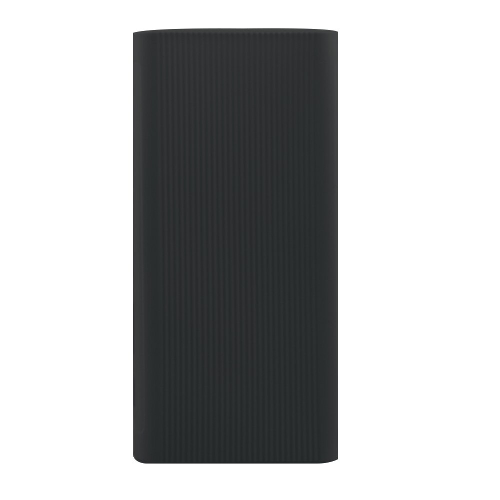 Power Bank Case For Xiaomi Silicone Cover 20000mAh External Battery Pack for Xiaomi PLM07ZM: Black