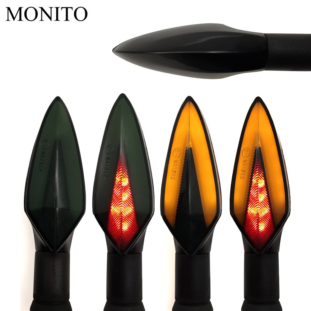 Luces Intermitentes universales para motocicleta, luces LED traseras, para YAMAHA XMAX 125/250/300/400, Iron Max NMAX 125 R120