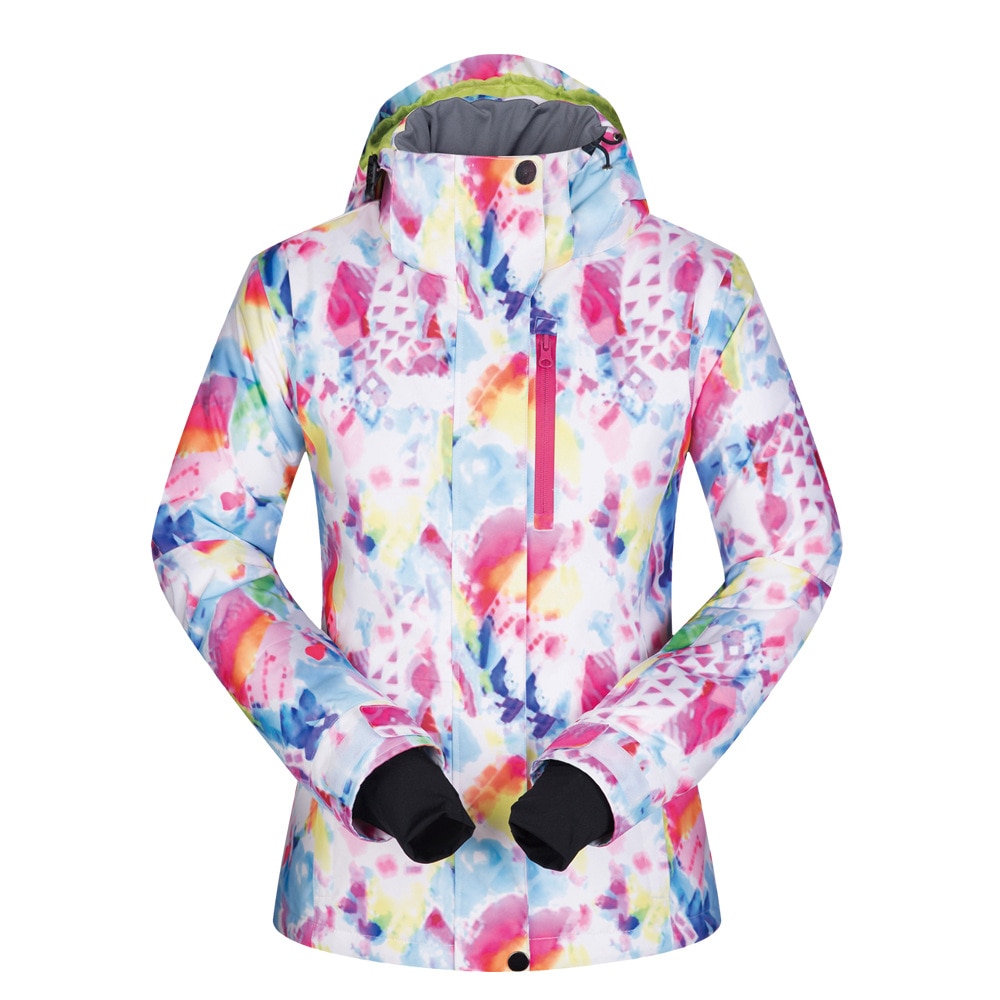 MUTUSNOW Ski Jacket Women Winter Waterproof Windproof Sportwear Female Winter Jacket Snowboarding Coat: L
