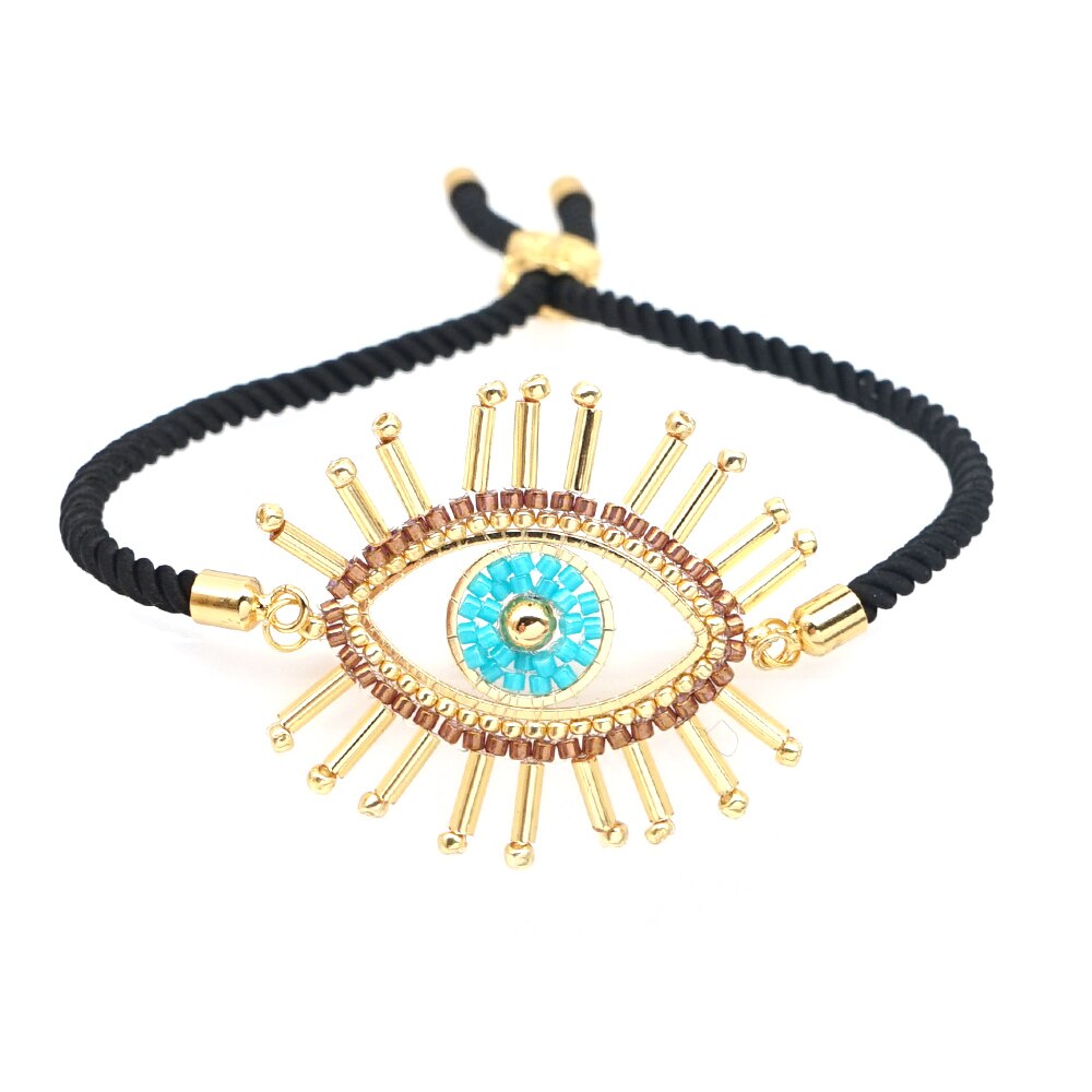 Go2 boho armbanden voor vrouwen miyuki turkse boze oog armband pulseras sieraden handgemaakte nazar boncuklu bileklik