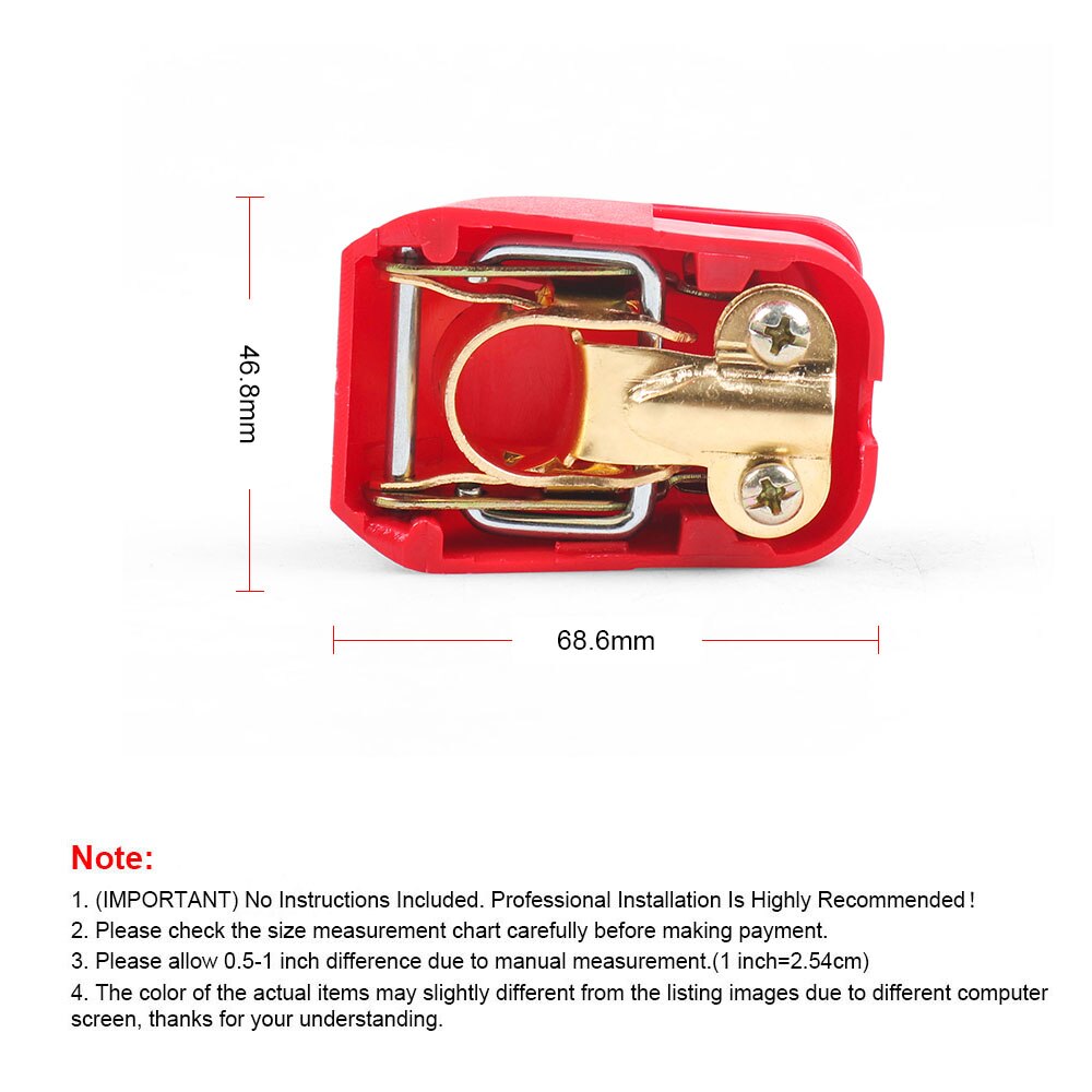 2pc Car Boat RV Heavy Duty Quick Release Battery Terminal Clip Connector Clamp