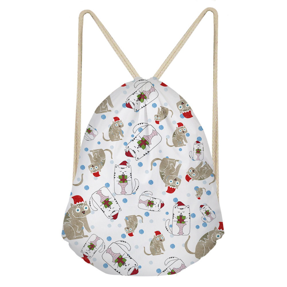 Kerstmis Kat Jaar Tasje Bag Voor Partij Decoratie Voor Eerste Verjaardag Meisje Party Kids Gunst Mochila niños: HS02030Z3