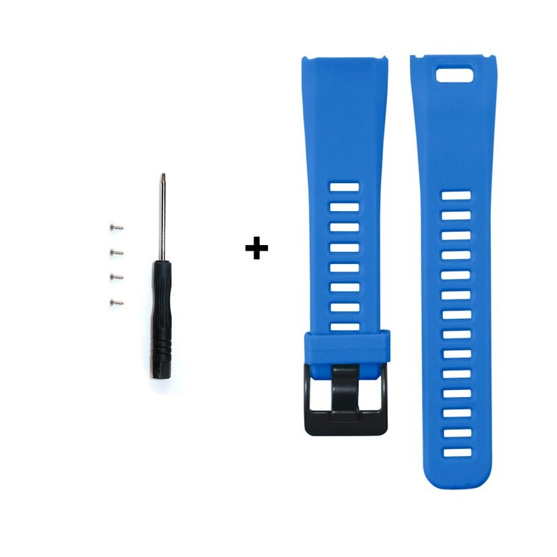 FIFATA Für Garmin Vivosmart HR Band Silikon Armbinde Für Garmin Vivo Clever HR Clever-Armbinde Sport Armbinde Fitness Tracker: Blau