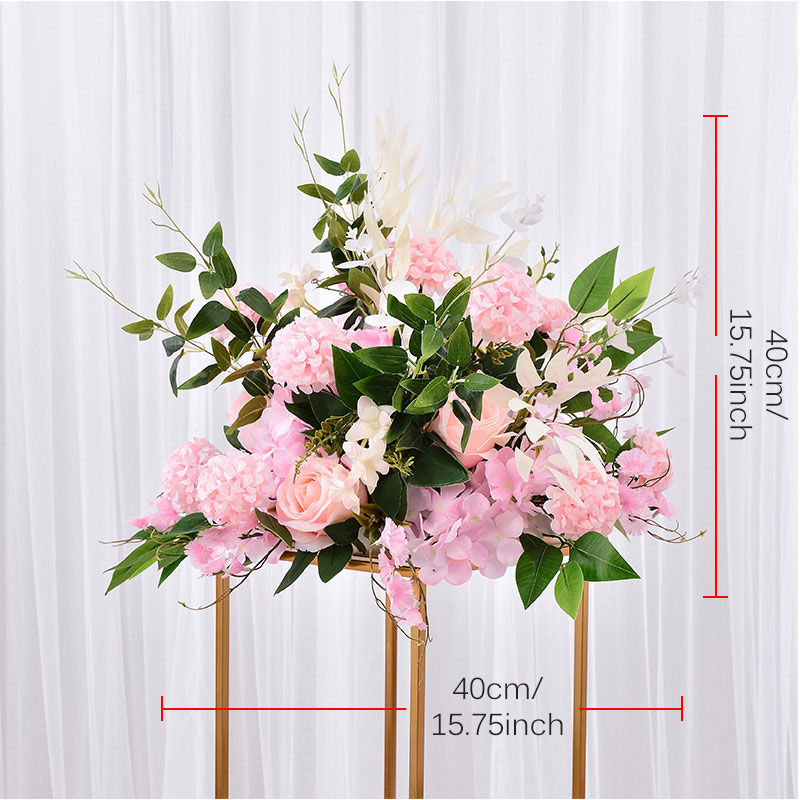 DIY wedding table centrepieces artificial flower ball backdrop wedding decor road lead wall hotel shop party silk flowers