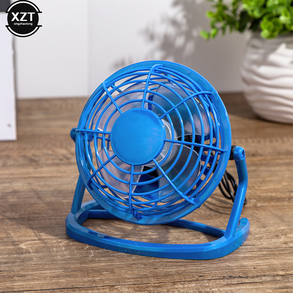 USB Silent Fan Desk Cooler for Laptop Notebook Desktop PC Ofiice Summer Cooling Fans 4 Blades Rotatable USB Mini Fans Socket