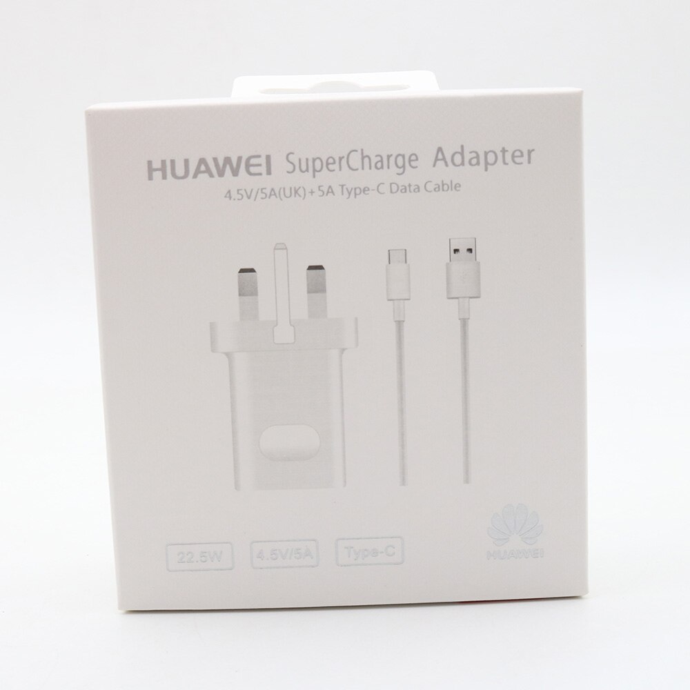 Huawei 5 v 4.5a usb super carregador supercharge 5a tipo c cabo para companheiro 10 20 30 pro p40 p30 p20 pro p9 p10 mais honra 10 20 v10: UK set with box