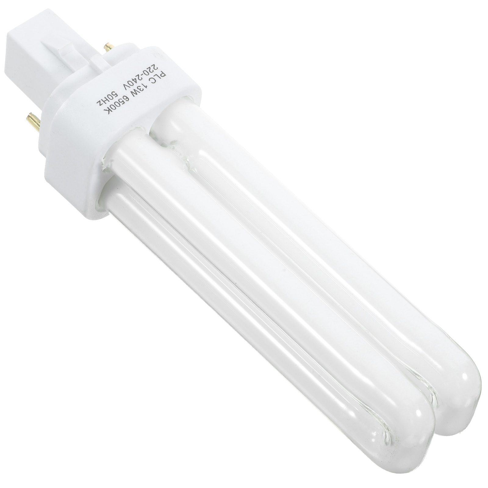4 Saving Lamp Bulb Double Tube Fluorescent Compact Bulbs Fluorescence 13W Glass Plug LED Light 2 Pin: Default Title