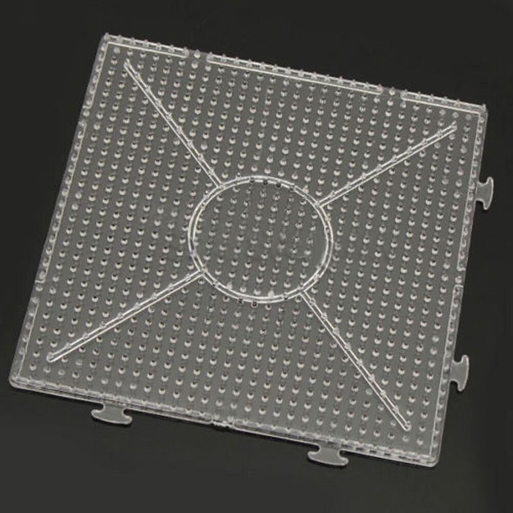 Grand carré hexagone rond grand panneau perforé pour fusible perles enfants jouet