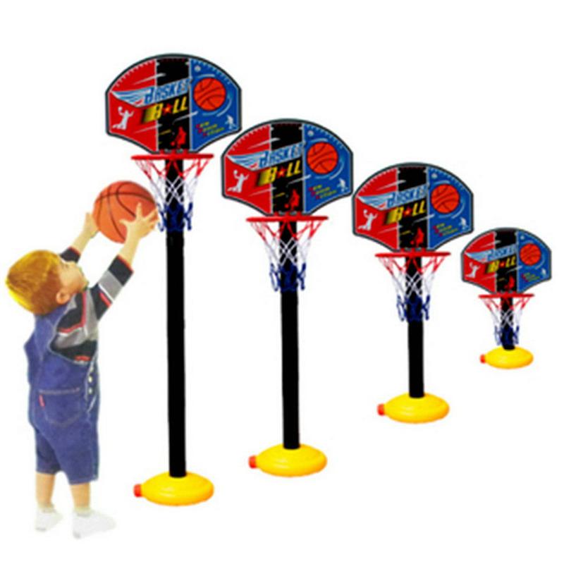 Portable Basketball Set with Net Backboard Hoop Ball Outdoor Game Set
