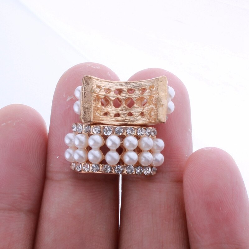 10PCS 10*20MM Chic Arch Shape Crystal Rhinestone Buttons For Wedding Embellishment Round Pearl Button Decoration: B25