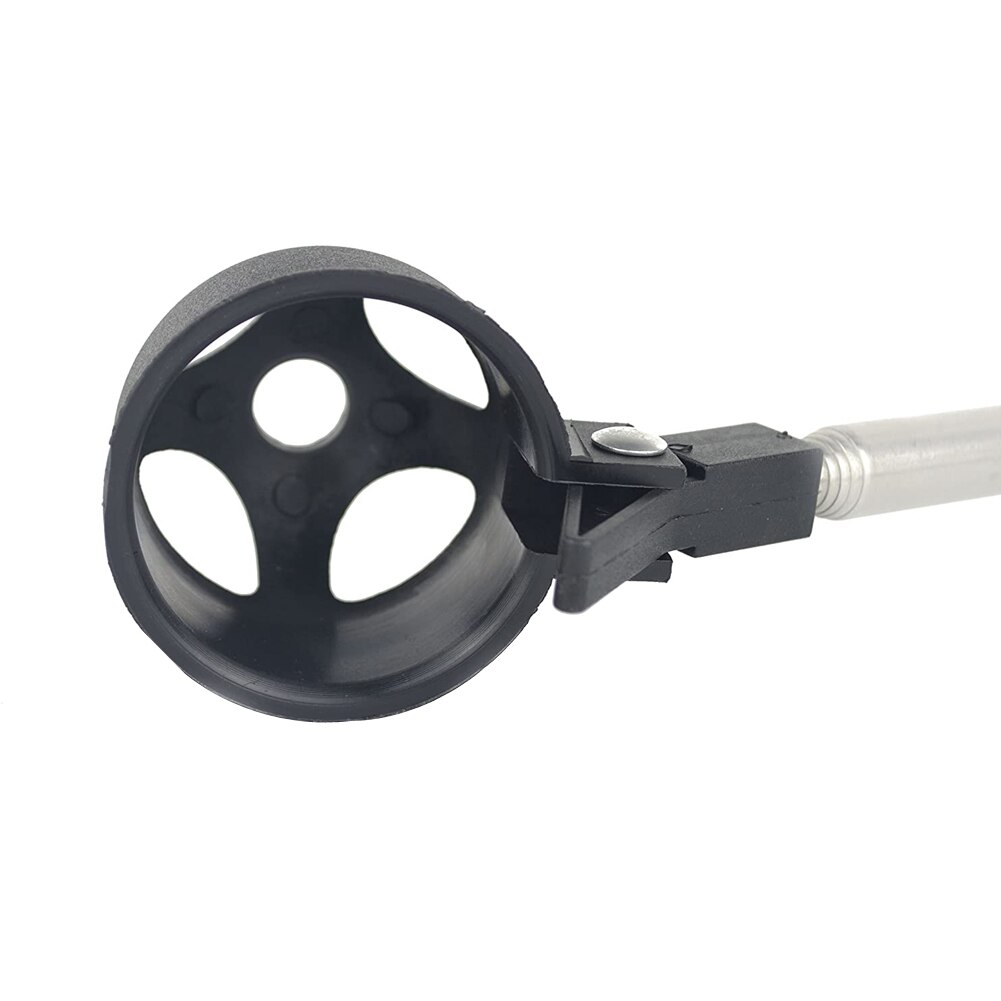 Golf Ball Picker Black Stainless Steel Automatic Locking Scoop Telescopic Extendable Retriever