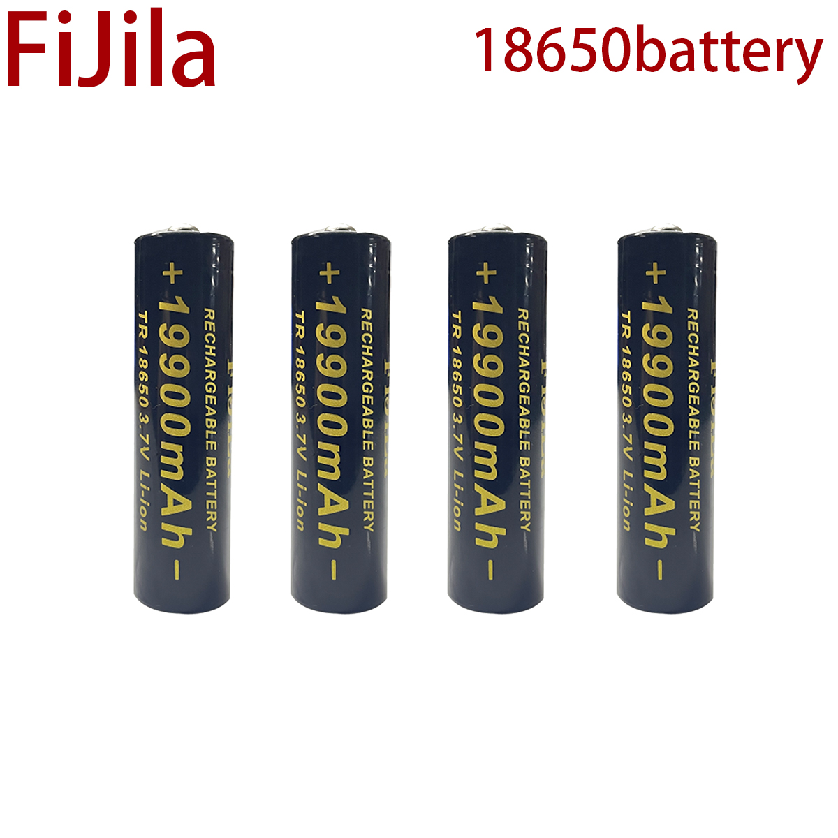 100% 18650 Lithium Batteries Flashlight 18650 Rechargeable-Battery 3.7V 19900 Mah for Flashlight + charger