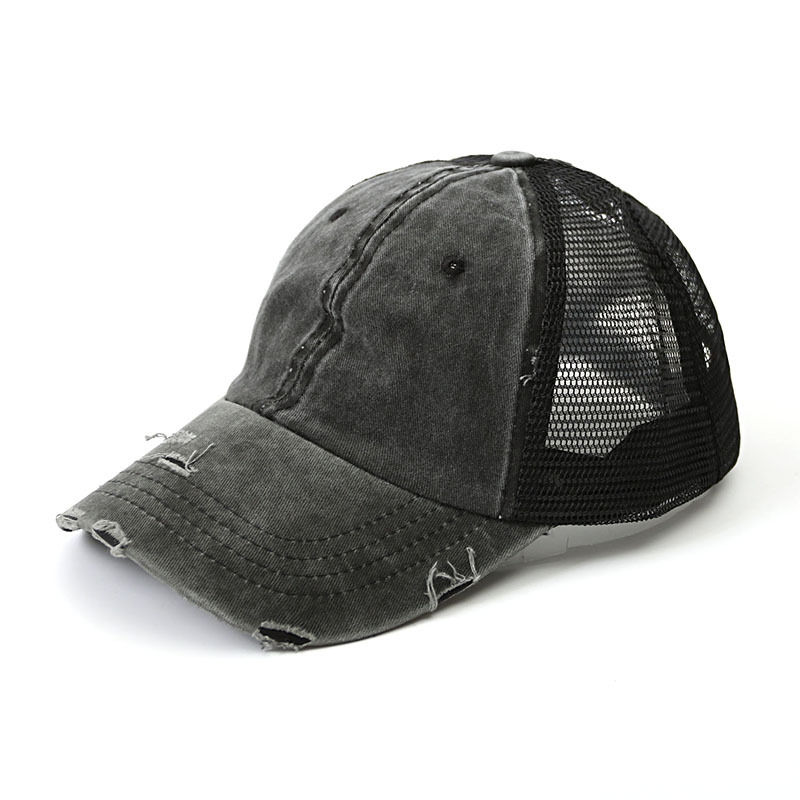 Paardenstaart Baseball Cap Vrouwen Mode Mesh Cap Snapback Zomer Vrouwen Hoed Wassen Hoeden Casual Sport Caps Verstelbare Outdoor: 4