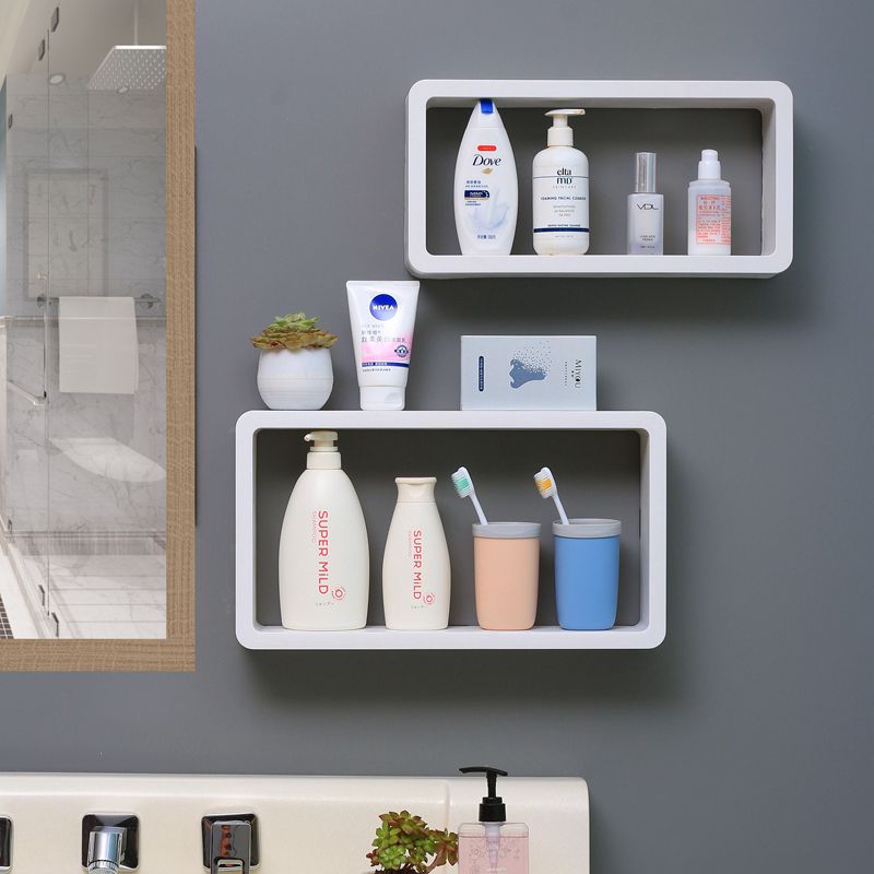 Bathroom Corner Shelf 2 Layer Wall Hanging Vanity Cosmetics Storage Racks Bathroom Organizer Shower Caddy Rack Shampoo Holder