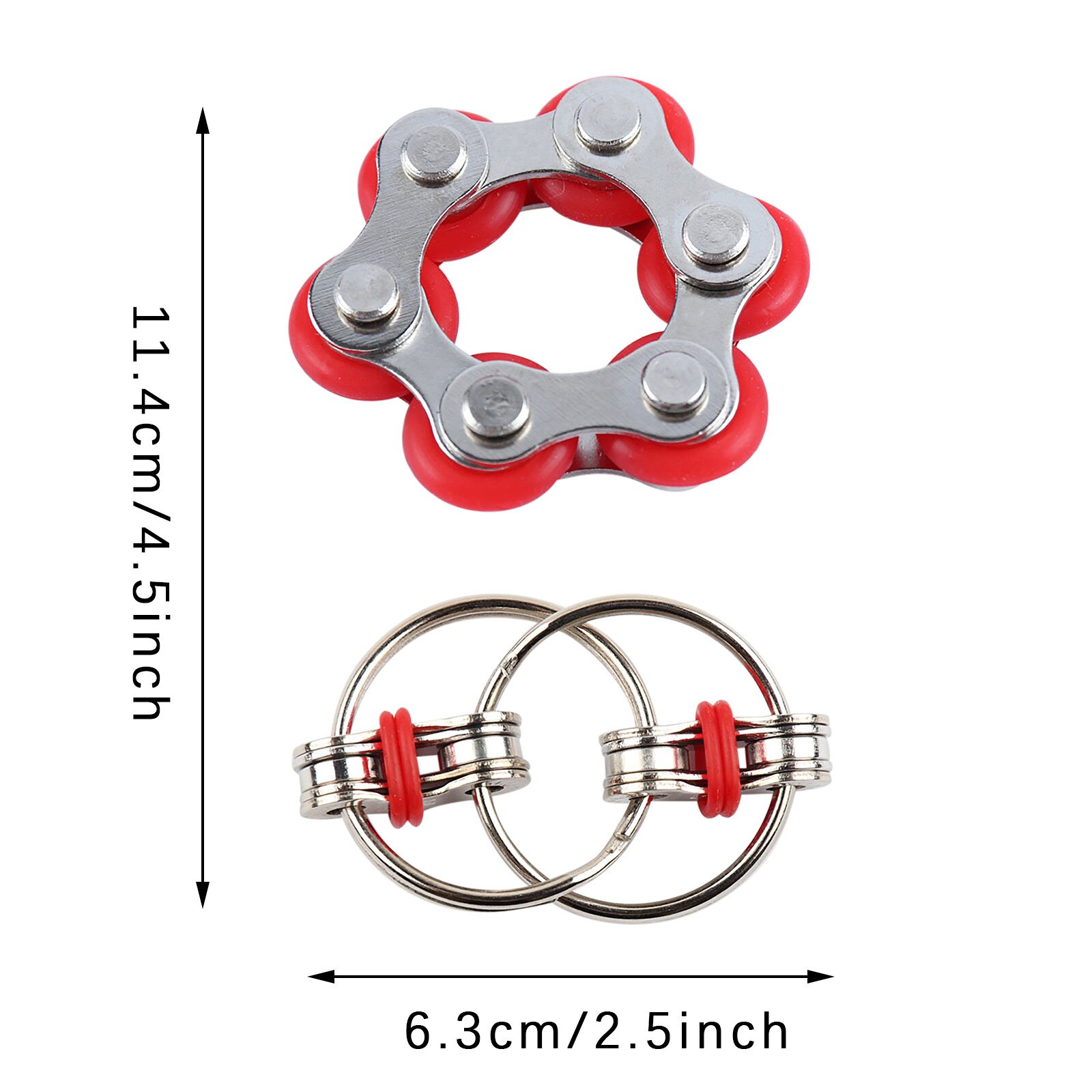 Flippy Chain Fidget Toy Relieves Stress Reducer ADHD Anxiety and Autism Suitable for Workplace School Daily: B
