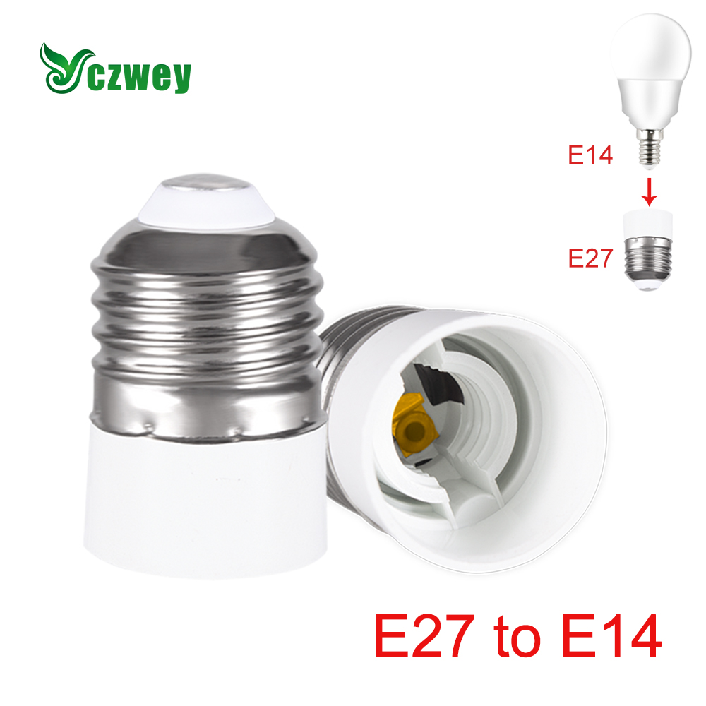 Konverter  e27 to e14 adapter fatning brandsikker fatning lampeholder materiale brandsikker fatning adapter  ac110v 220v