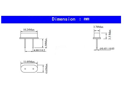 24M 24MHZ HC-49S In-line Passive Crystal Oscillato... - Vicedeal