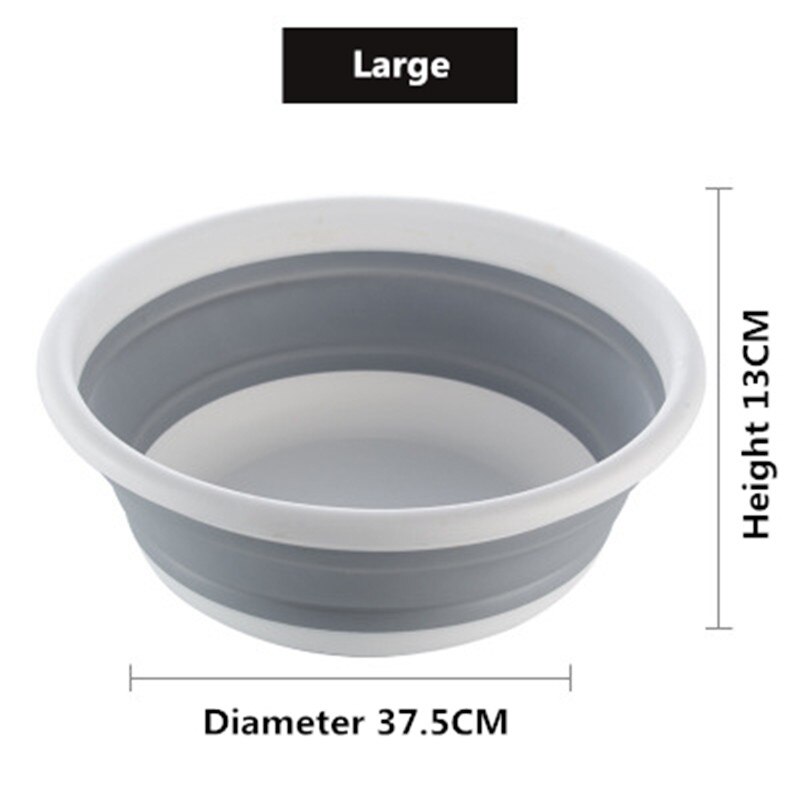 opvouwbare wastafel intrekbare huishouden wassen schuim voet draagbare reizen outdoor auto wassen wastafel wastafel: large 9L