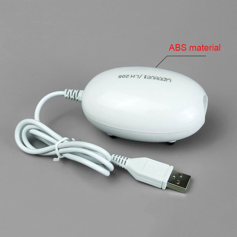 Akvarium akvarie luftpumpe filter ultra lydløs usb drevet ilt luftbobler pumpe kan csv