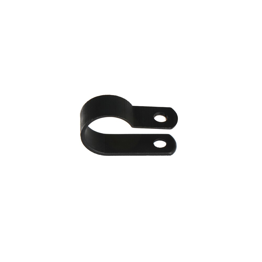 Unids/lote de Clips de plástico P, sujetadores de manguera negros, Cable duradero Tipo R, abrazadera para Cable de nilón, accesorios eléctricos, accesorios de montaje, accesorios eléctricos, 100: 5.3mm-black