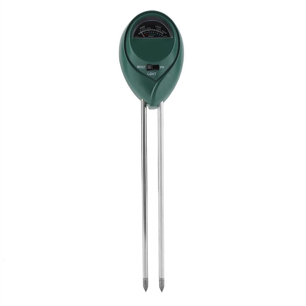 3 in 1 ph tester jorddetektor vand fugt fugt lys testmåler sensor til haveplante blomst hydrometer landbrugshave