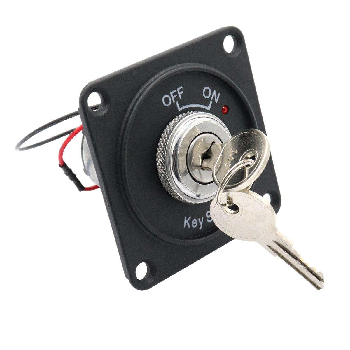 Universele 12V Auto Boot Motorfiets Ontsteking Starter Contactslot Panel 2 Positie Met 2 Sleutels