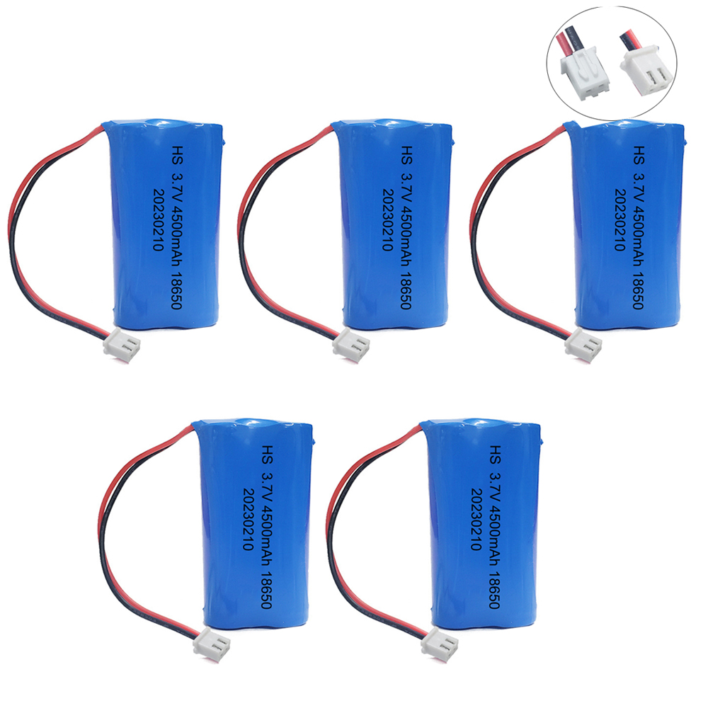 Paquete de batería de litio 3,7 V 18650 4500 grupo de baterías recargables con enchufe de XH2.54-2P para equipos de monitoreo, tablero de protección: Azul