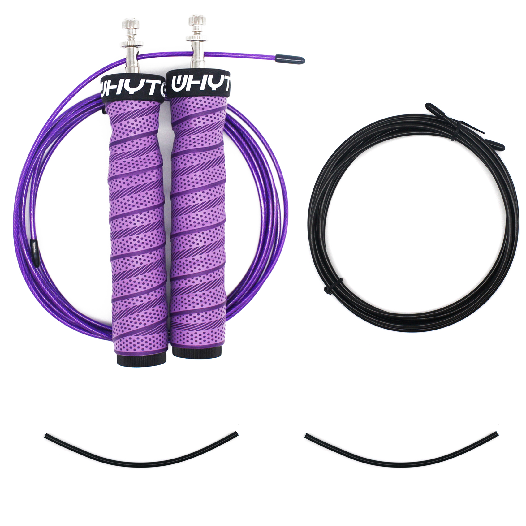 Crossfit Jump Rope Skip Snelheid & Gewogen Springtouw Fitness Touw Krachttraining: green