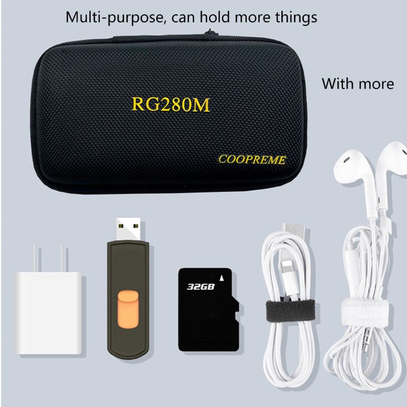 Retro Game Console Protection Bag Dust-proof Storage Carrying Case for RG280M