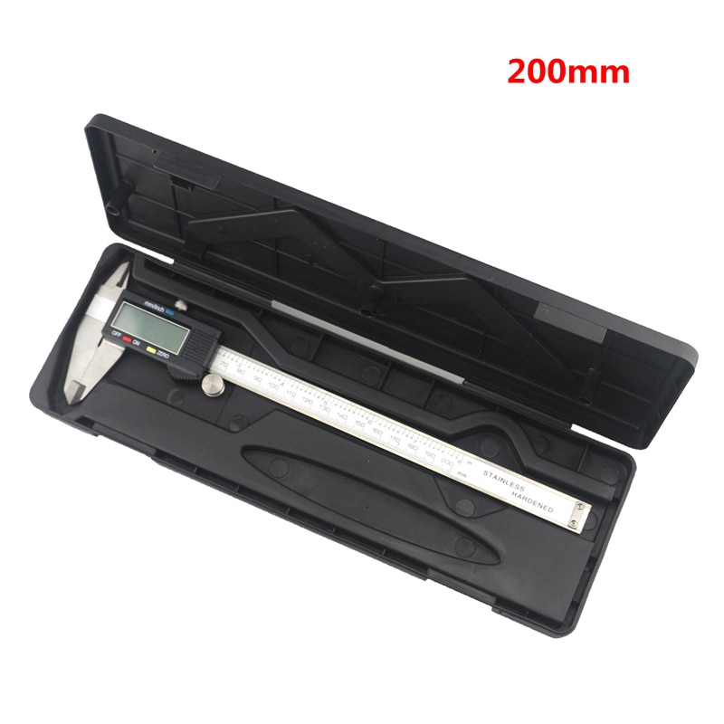 0.01mm Accuracy LCD Digital Vernier Caliper 200mm 8inch Diagnostic-tool Stainless Steel Calipers with Case