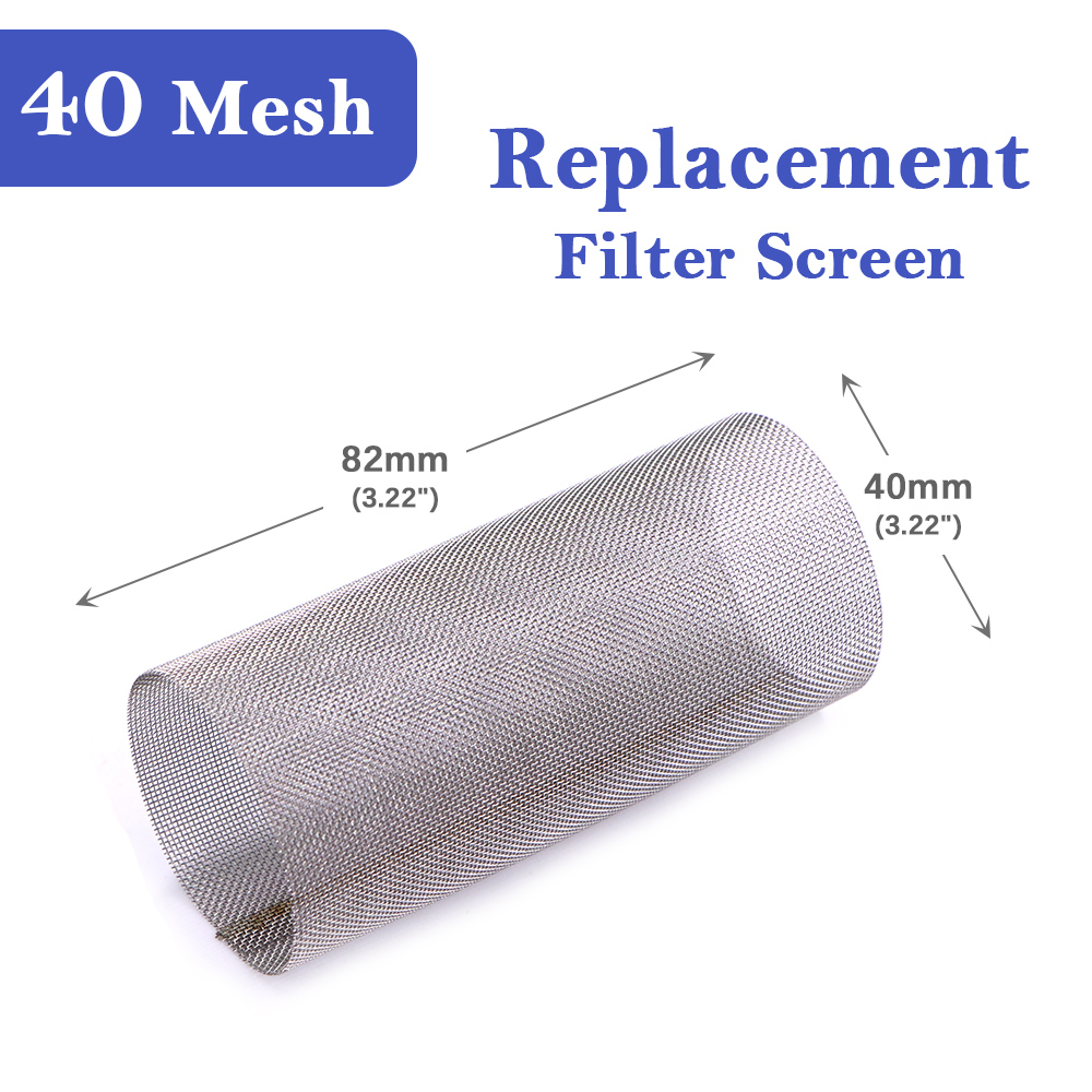 304 Stainless Steel 10-200 Mesh Filter Screen Strainer Fittings Garden Irrigation Aquarium Fish Tank Purification Impurities Net: Gold / 1/4''