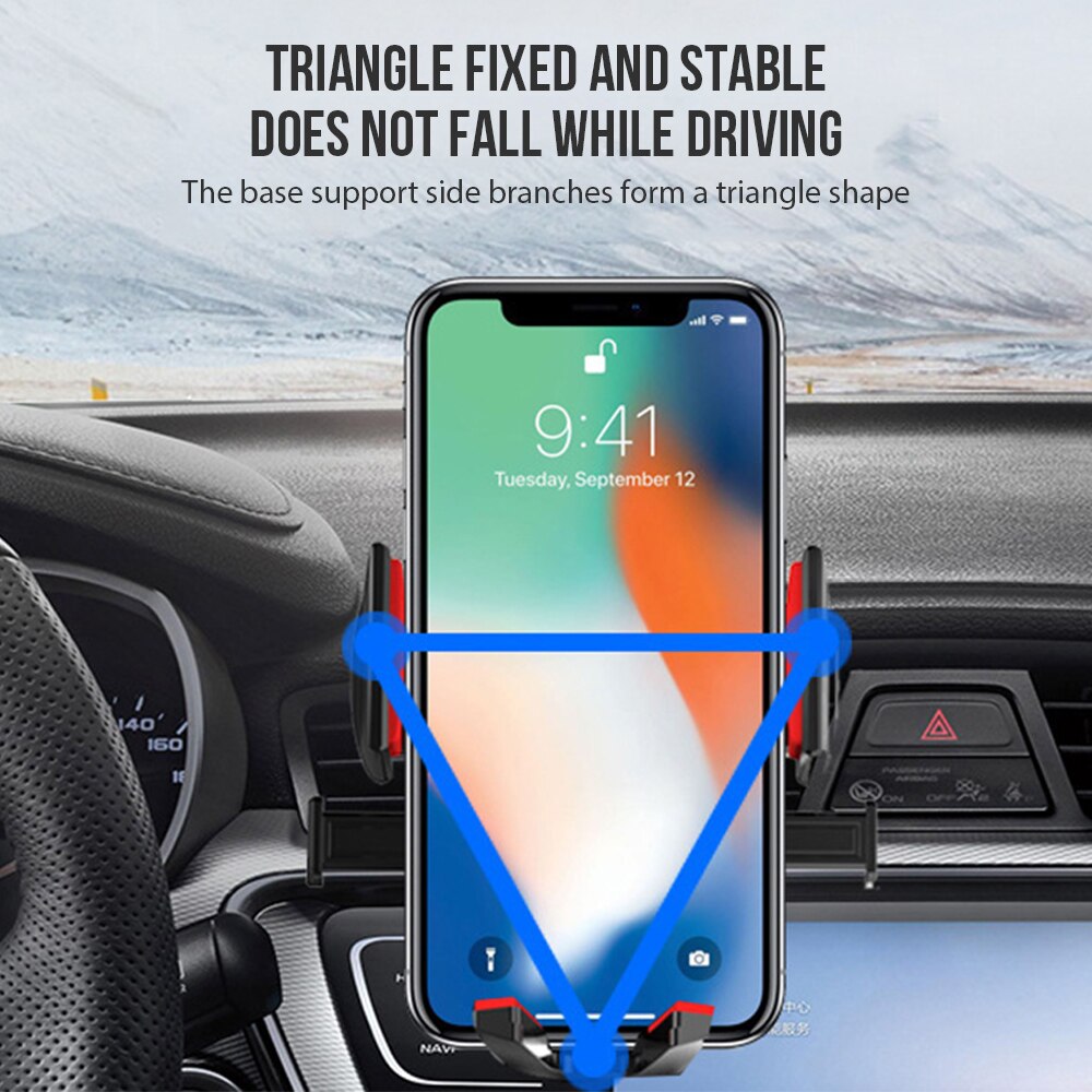 Auto Telefoon Houder Air Vent Gps Houder Universele Voor Mobiele Mobiele Telefoon Gps Clip Mount Houder Stand Flexibele Auto Ondersteuning