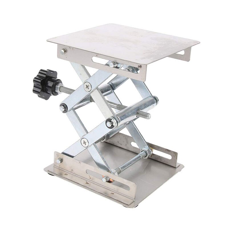 Home Stainless Steel Router Lift Table Woodworking Engraving Lab Lifting Stand Rack Lift Platform for Cutting Wood Workbench
